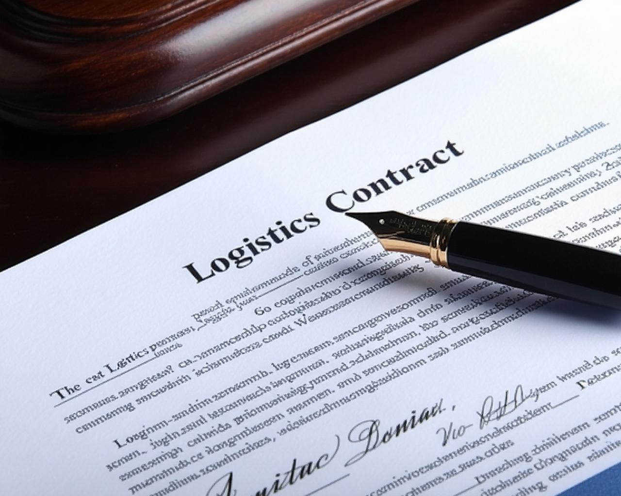 Legal documentation and contracts for logistics services