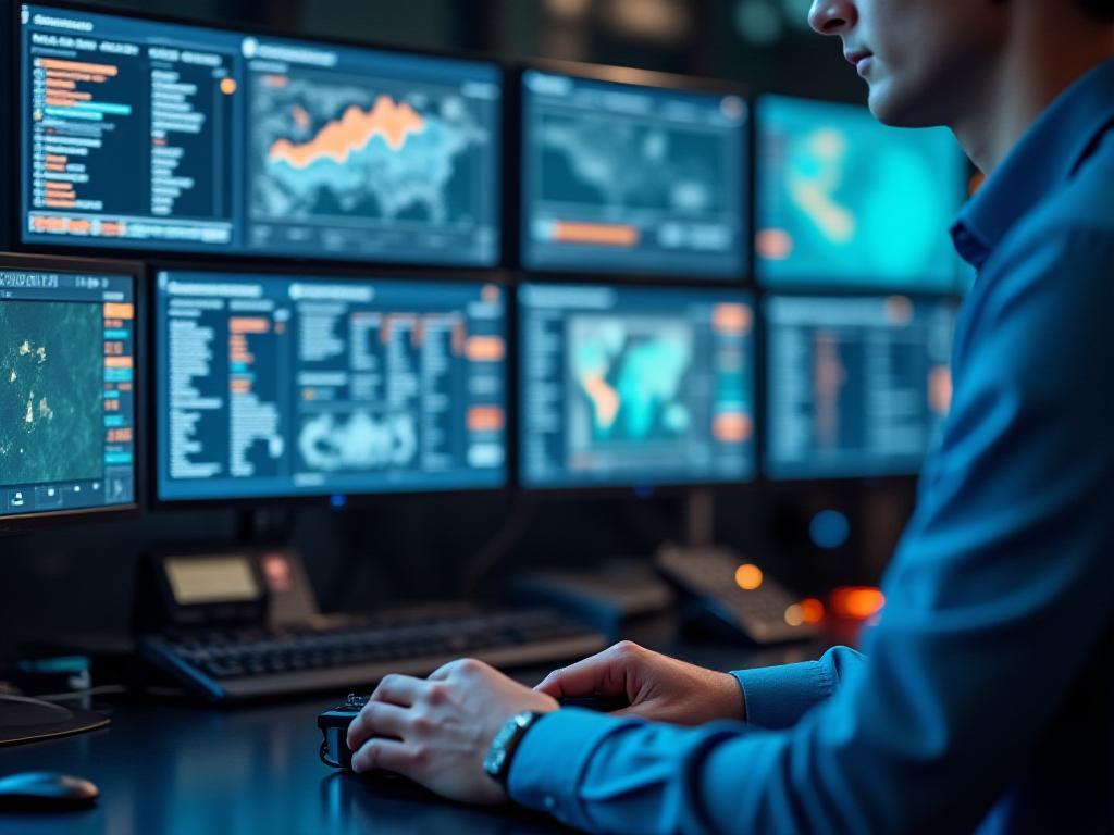 Logistics team working on dispatch screens